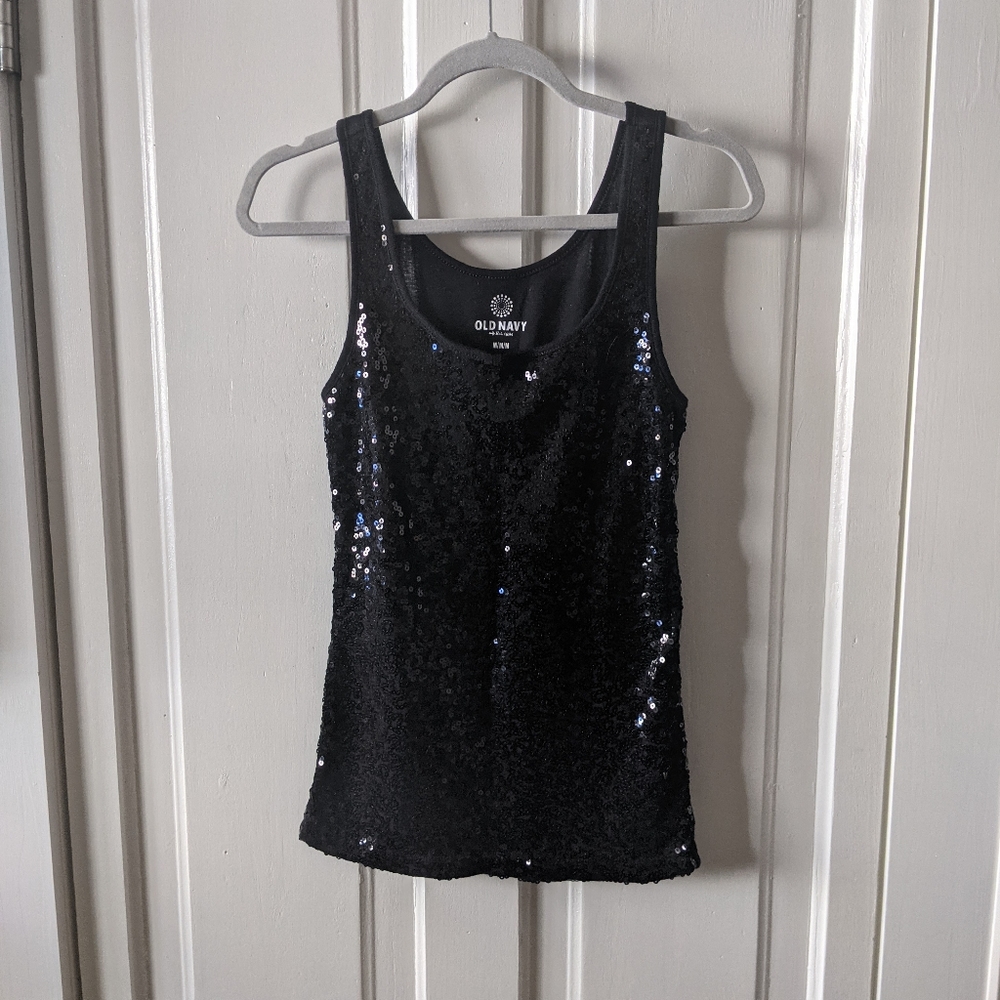 🎽2 for $10!🎽 Black Sequin Tank Top